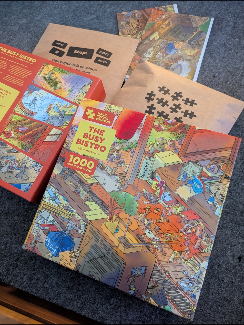 The Busy Bistro 1000-Piece Jigsaw Puzzle - Hidden Extra Puzzle, Rat Puzzle